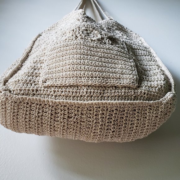BEAUTIFUL BOHO MACRAME CROCHETED SLING BAG - Picture 10 of 11